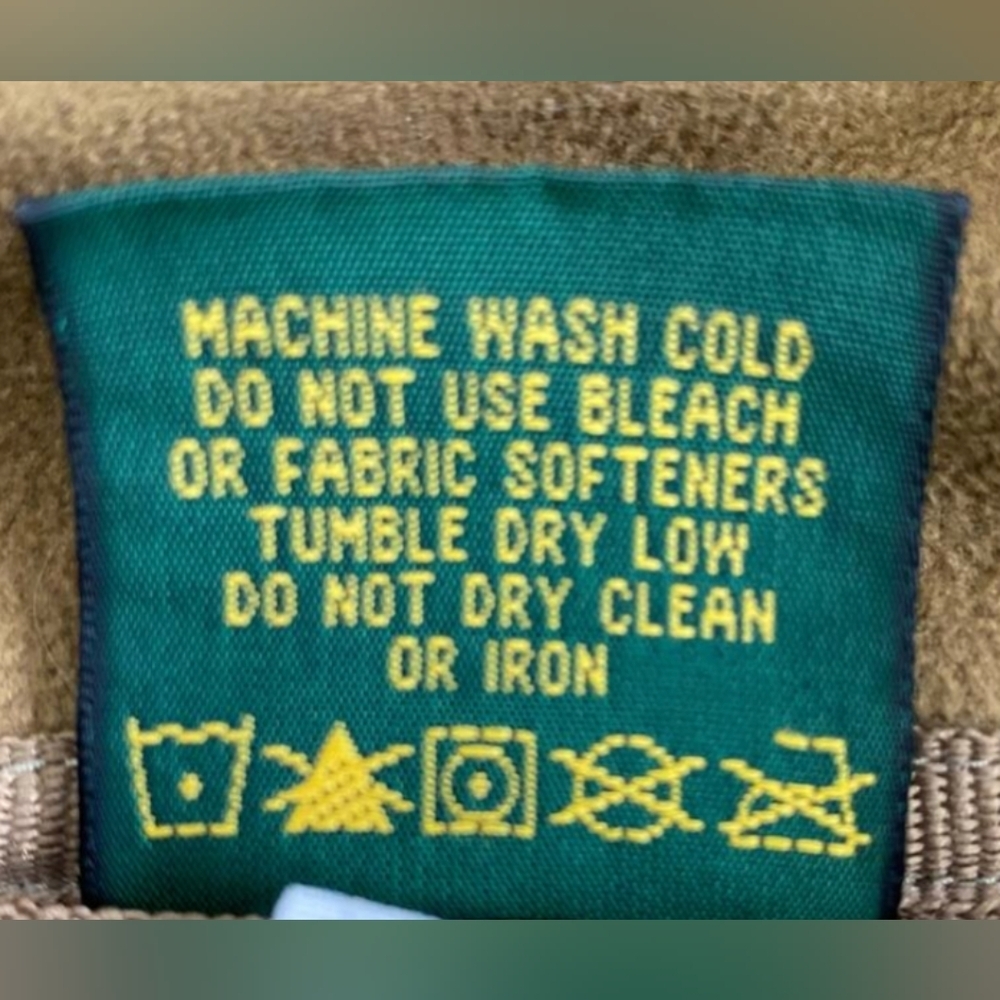 Cabela's Heavyweight  Full Zip  Fleece Jacket Men's Size M Camel Excellent - Picture 6 of 7